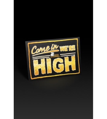 🚪 Panneau de Porte | “Come In We’re High” | Acheter sur seedstockers.fr 🐿️