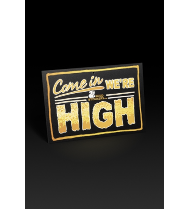 🚪 Panneau de Porte | “Come In We’re High” | Acheter sur seedstockers.fr 🐿️