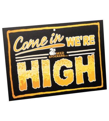🚪 Panneau de Porte | “Come In We’re High” | Acheter sur seedstockers.fr 🐿️