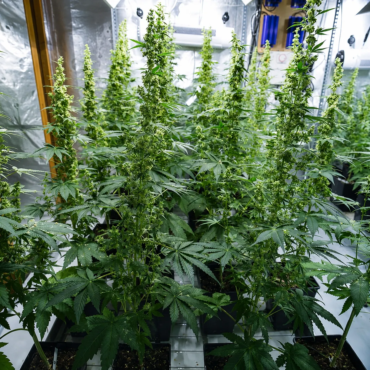 plantes de cannabis mâles utilisées dans la production de graines